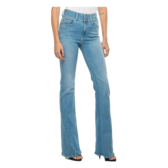 Replay - Flare Jeans - Blå - Dam - Storlek: W26,W28,W27,W29