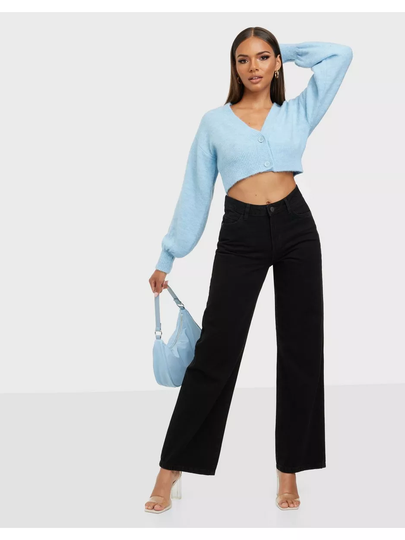 Noisy May Nmamanda Nw Wide Jeans VI142BL Noos Straight jeans Black