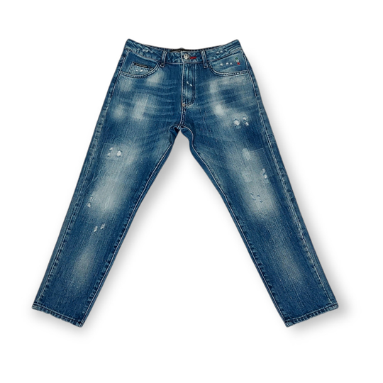 Philipp Plein - Jeans - Blå - Herr - Storlek: W32,W31
