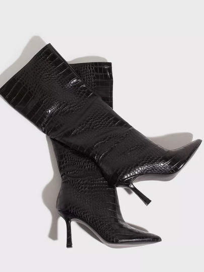 Steve Madden - Knähöga stövlar - Black - Jazz Up Boot - Boots & Kängor