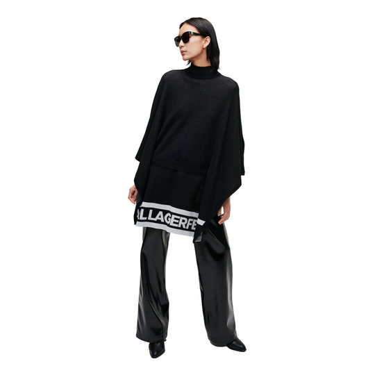 Karl Lagerfeld - Capes och Ponchos - Svart - Dam - Storlek: Xl,L,M,S,Xs