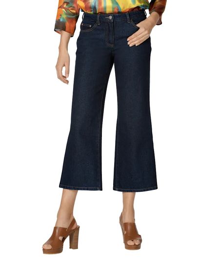Culottejeans med vida ben AMY VERMONT Dark blue