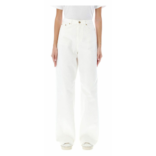 Golden Goose - Boyfriend Jeans - Vit - Dam - Storlek: W28