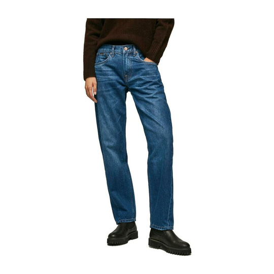 Pepe Jeans - Straight - Blå - Dam - Storlek: W26 L30,W27 L30,W28 L30,W25 L30,W29 L30