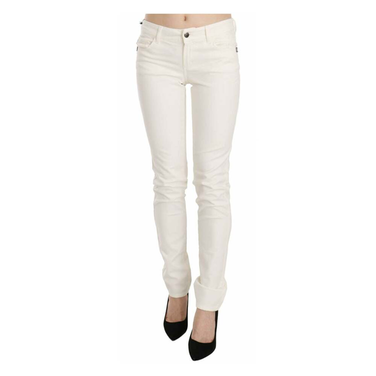 Just Cavalli - Skinny Jeans - Vit - Dam - Storlek: W28