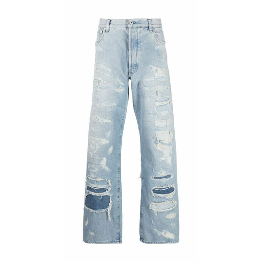 Heron Preston - Baggy Jeans - Blå - Herr - Storlek: W31,W34