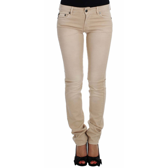 Just Cavalli - Skinny Jeans - Beige - Dam - Storlek: W26