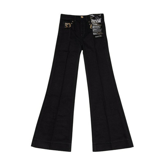 Versace Jeans Couture - Flare Jeans - Svart - Dam - Storlek: W25,W28
