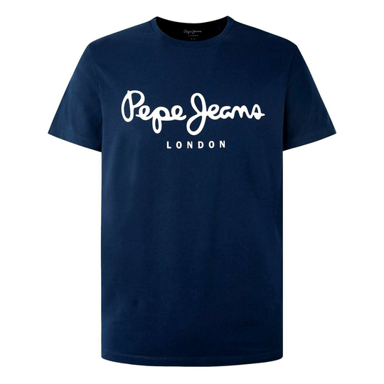Pepe Jeans - T-shirts - Blå - Herr - Storlek: 2XL
