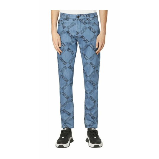 Versace Jeans Couture - Straight - Blå - Herr - Storlek: W34