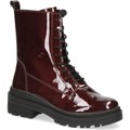Skor Caprice Booties Låga klackar Bordeaux