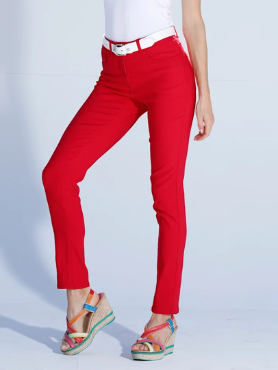 Jeans i stretchigt material AMY VERMONT Röd