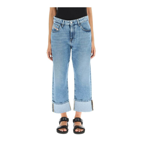 Diesel - Boyfriend Jeans - Blå - Dam - Storlek: W26,W25,W27,W28