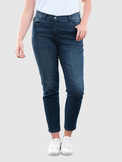 Jeans i 5-ficksmodell basically you Dark blue