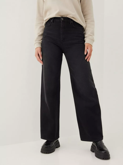 Co'couture - Wide leg jeans - Black - Vika Jeans - Jeans