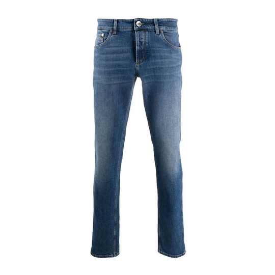 Brunello Cucinelli - Jeans - Blå - Herr - Storlek: Xl,L