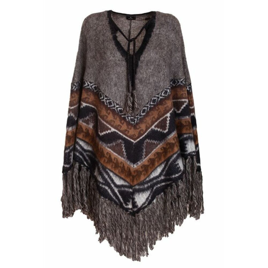Etro - Capes och Ponchos - Brun - Dam - Storlek: S