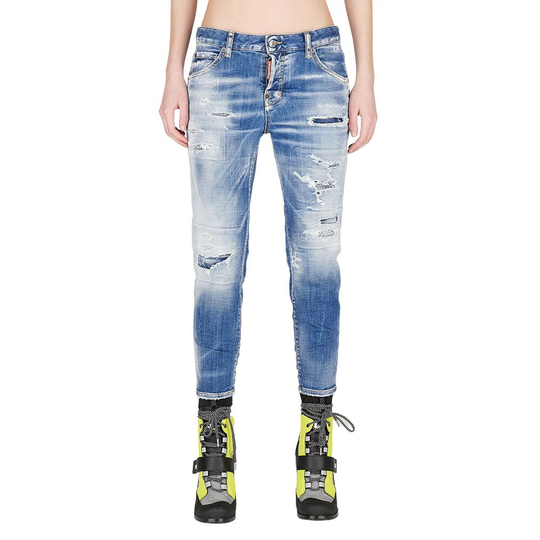 Dsquared2 - Skinny Jeans - Blå - Dam - Storlek: S,Xs,3Xs,2Xs,4Xs