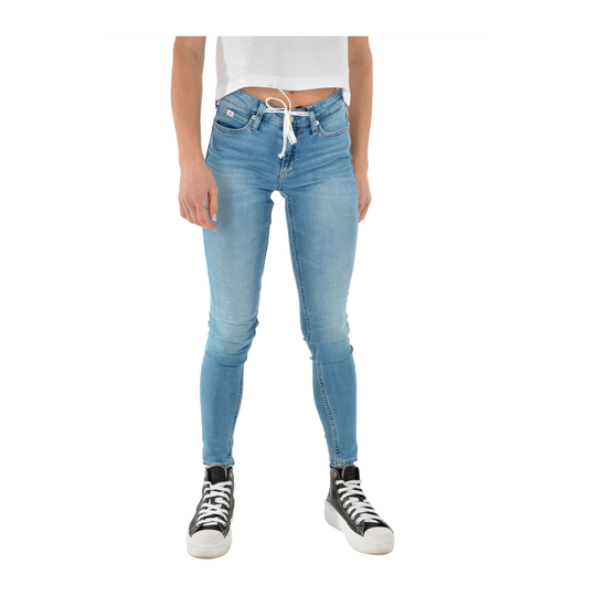 Calvin Klein Jeans - Skinny Jeans - Blå - Dam - Storlek: W31,W32,W29,W26,W25,W30,W28