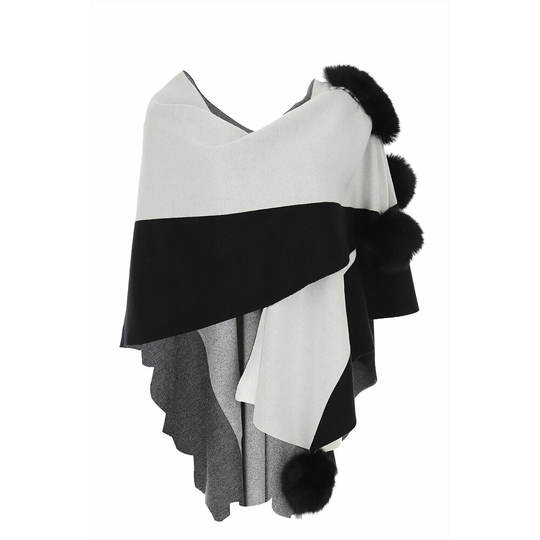 Joseph Ribkoff - Capes och Ponchos - Svart - Dam - Storlek: ONE Size