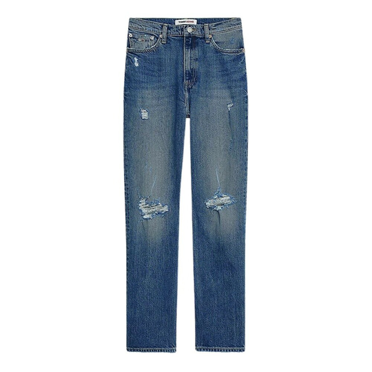 Tommy Jeans - Straight - Blå - Dam - Storlek: W24,W26,W25,W27,W30,W28
