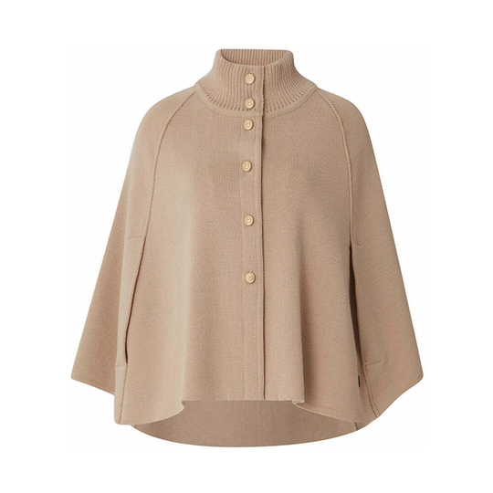 Busnel - Capes och Ponchos - Beige - Dam - Storlek: L,M,S