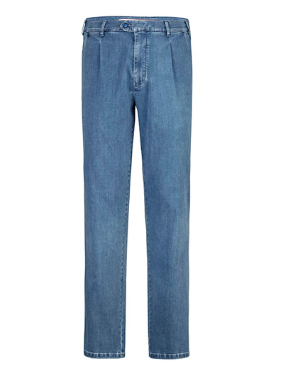 Jeans med veck upptill BABISTA Blå
