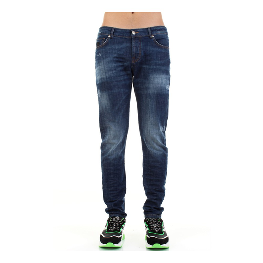 John Richmond - Skinny Jeans - Blå - Herr - Storlek: W34