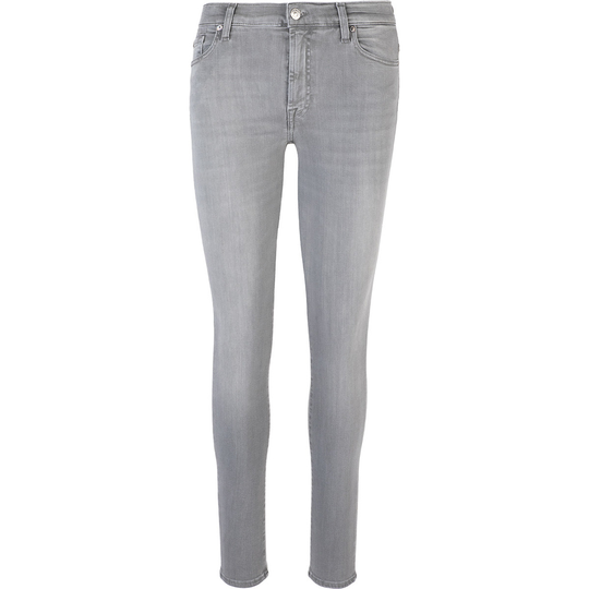 7 For All Mankind - Skinny Jeans - Grå - Dam - Storlek: W30,W25,W28,W29,W27,W26,W32