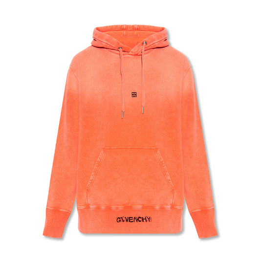 Givenchy - Hood tröjor - Orange - Herr - Storlek: 2Xl,Xl,L