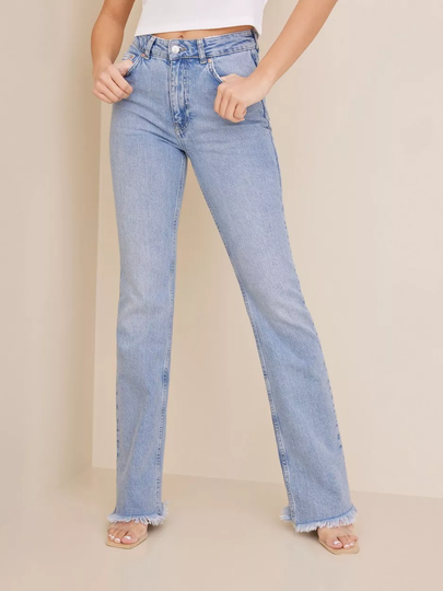 Gina Tricot Full length flare jeans Flare jeans Classic Blue