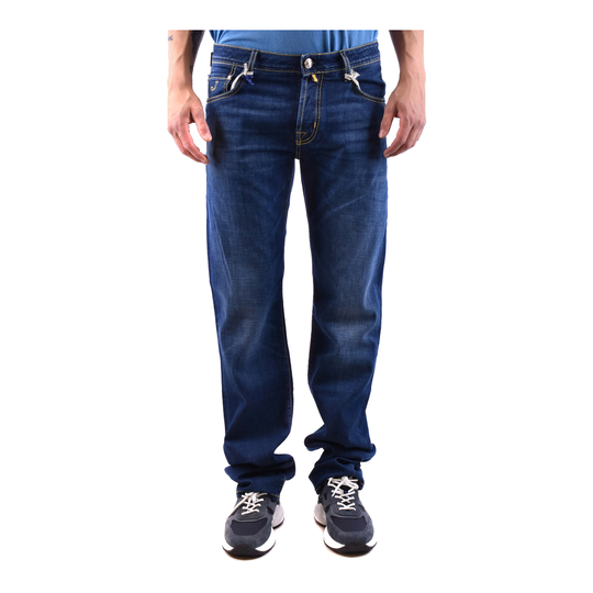Jacob Cohën - Baggy Jeans - Blå - Herr - Storlek: W34
