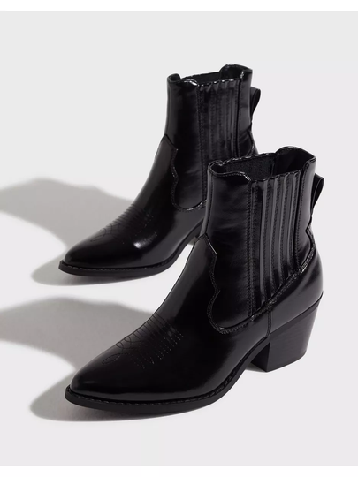 Only Shoes Onltoby-1 Pu Cowboy Boot - Noos Cowboy boots Black