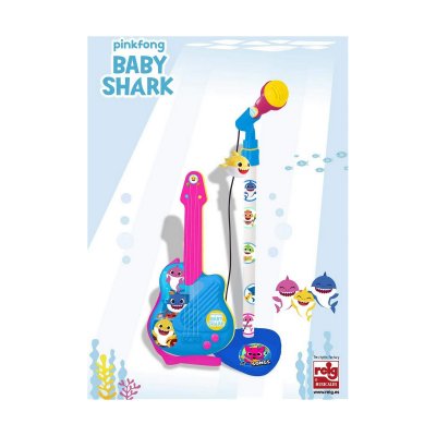 Gitarr för barn Reig Baby Shark Mikrofon Blå