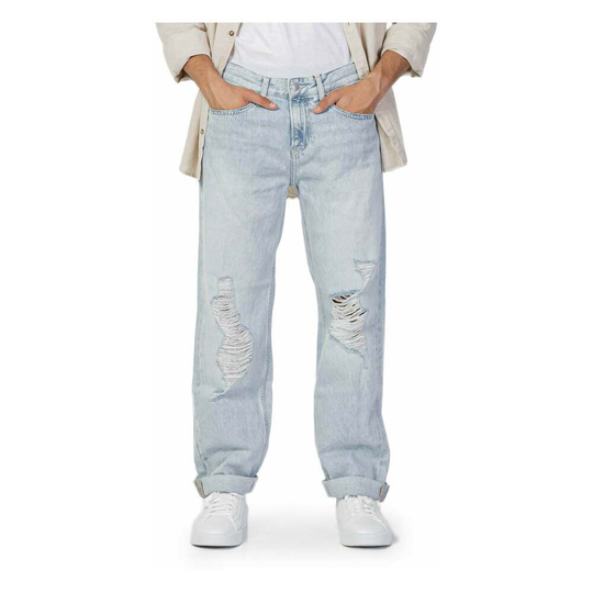 Calvin Klein Jeans - Straight - Blå - Herr - Storlek: W32,W34,W30