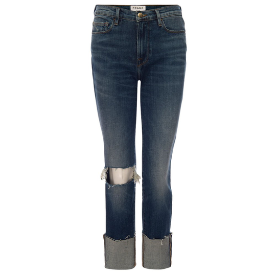 Frame - Boyfriend Jeans - Blå - Dam - Storlek: W24,W25,W30