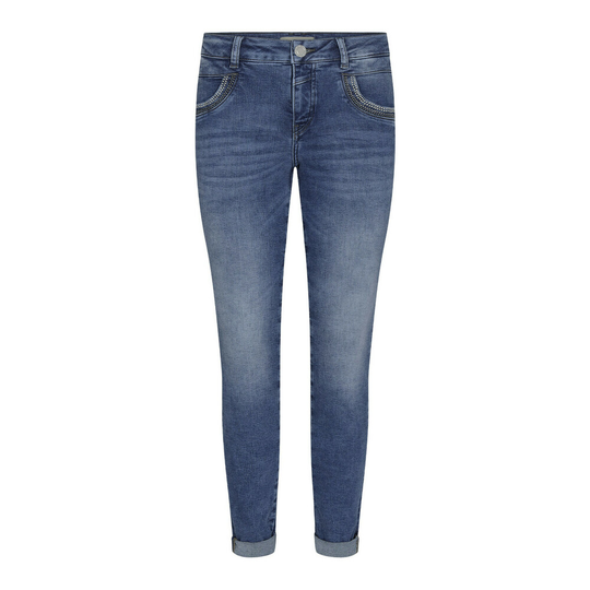 MOS Mosh - Skinny Jeans - Blå - Dam - Storlek: W24,W27,W28,W25,W32,W30,W33,W29,W31