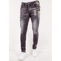 Stuprörsjeans True Rise Jeans Blekt Färgstänk D C Gra