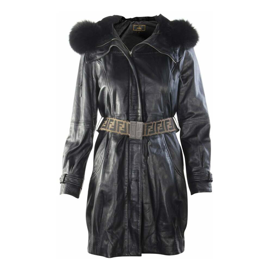 Fendi Vintage - Vintage Kappor - Svart - Dam - Storlek: ONE Size