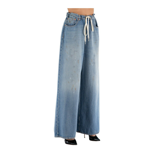 MM6 Maison Margiela - Boyfriend Jeans - Blå - Dam - Storlek: S,2Xs