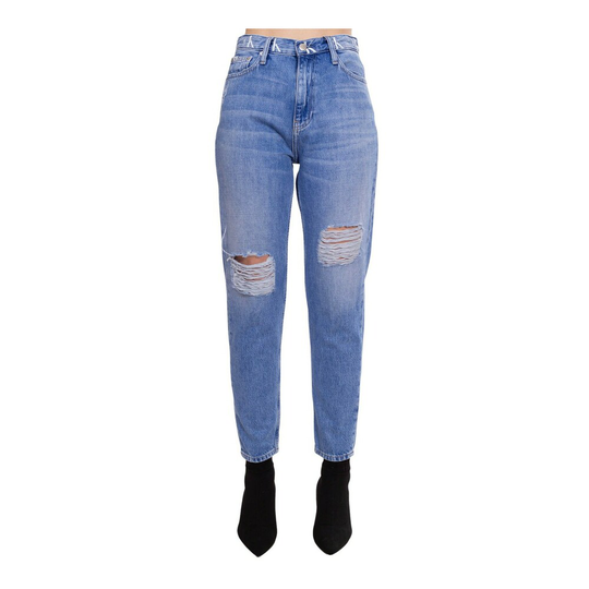 Calvin Klein Jeans - Boyfriend Jeans - Blå - Dam - Storlek: W25,W27,W30,W28
