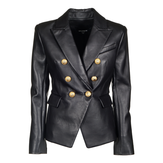 Balmain - Damjackor - Svart - Dam - Storlek: M,S
