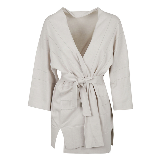 Fabiana Filippi - Capes och Ponchos - Beige - Dam - Storlek: Xs,2Xs