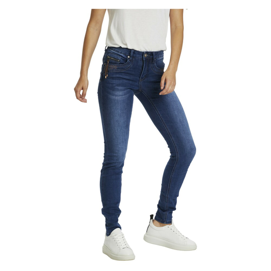 Cream - Skinny Jeans - Blå - Dam - Storlek: W27