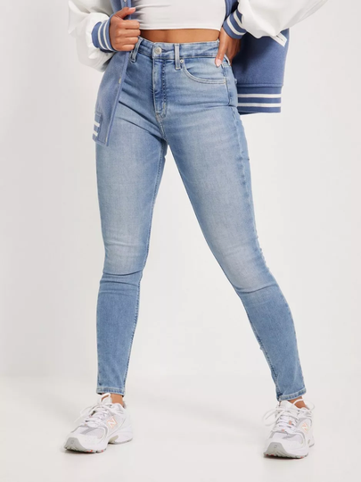 Calvin Klein Jeans - Skinny jeans - Blue - High Rise Super Skinny Ankle - Jeans