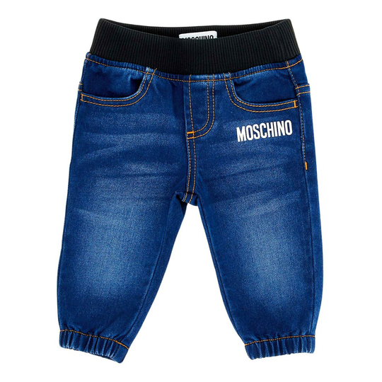 Moschino - Jeans - Blå - Pojke - Storlek: 74 Cm,86 Cm,62 CM