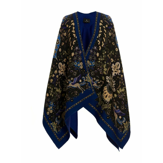 Etro - Capes och Ponchos - Blå - Dam - Storlek: ONE Size