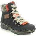 Skor Rieker Svarta Casual Booties