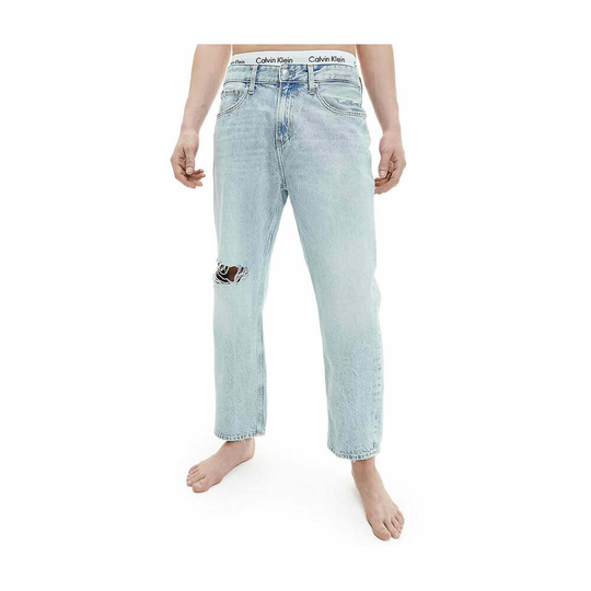 Calvin Klein Jeans - Straight - Blå - Herr - Storlek: W30,W32,W36,W31,W29,W34,W28,W33