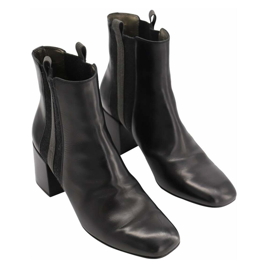 Brunello Cucinelli - Boots - Svart - Dam - Storlek: 41 EU